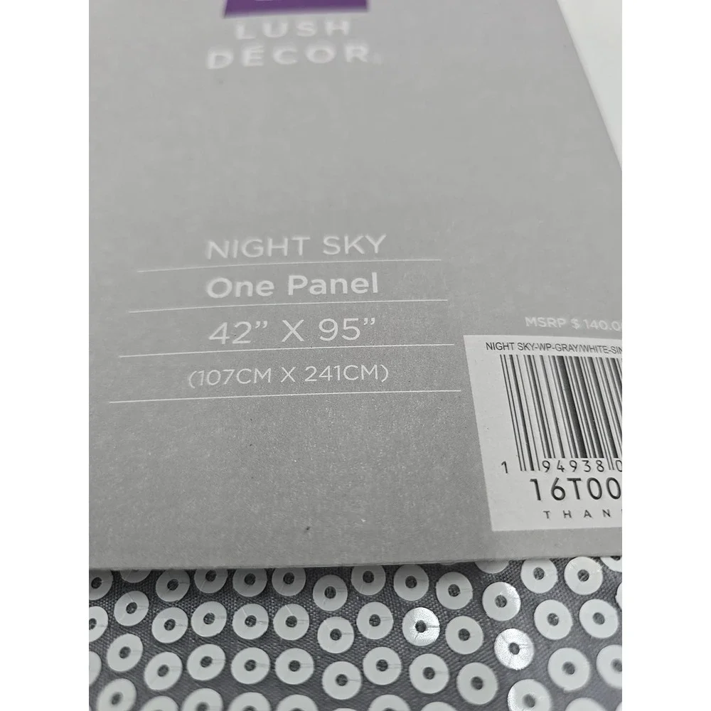 Lush Décor Night Sky One Panel Curtain 42